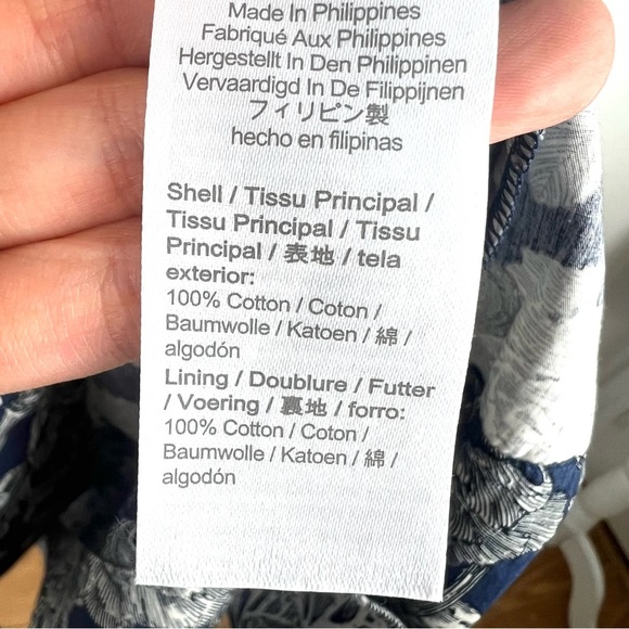 (Sold)J. Crew Gathered tank midi dress in Ratti seashell print size 4 - Picture 9 of 9